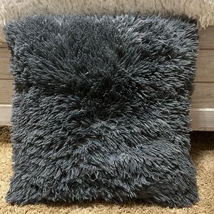 gray throw pillow
